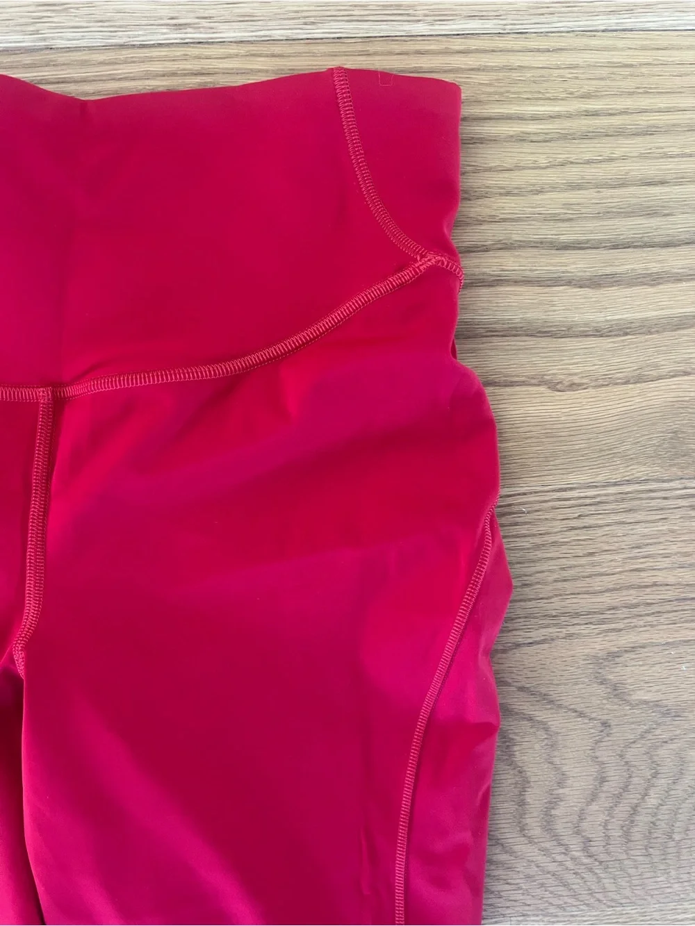 Lululemon Red Athletic Legging (Size 8) and Strappy Sports Bra (Size 6) Set - Picture 2 of 7